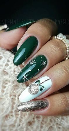 Best Christmas Nails, Christmas Nails Design, Stickers Amazon, Holiday Acrylic Nails, Xmas Nail Art, Acrylic Ideas