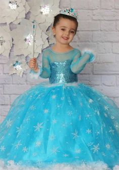 This lovely Frozen Elsa Costume is perfect for your Frozen themed birthday party. It is unique and made to order birthday party dress. This is the handmade outfit you need for your little Elsa! The Elsa costume set comes with Elsa crown, wand and gloves without extra price.  This dress has been Frozen Party Dress, Elsa Theme, Elsa Inspired Dress, Elsa Fancy Dress, Toddler Elsa Costume, Elsa Crown, Elsa Party