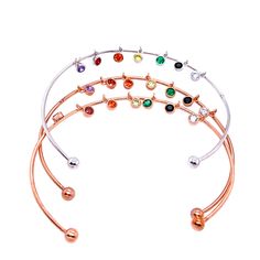 This colorful bangle style cuff is great for stacking, but also great on its own! Fashion Crystals Silver tone Slide on cuff SIZE One size (adjustable) Style Code: PJBR098 Adjustable Rainbow Bangle, Adjustable Stackable Cuff Bracelet For Party, Colorful Bangles, Bangles Style, Crystal Rose, Slide On, Perfume Oils, Silver Tone, Gold Tones