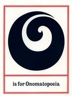 an image of a sign with the words is for onomatopia on it