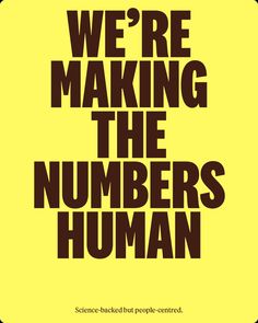 we're making the numbers human by science - backed people - centered, on flickr