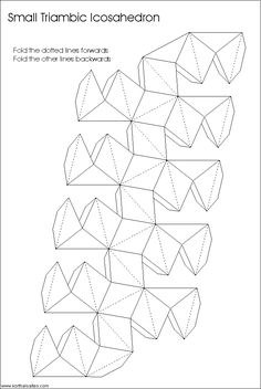 an origami pattern that is used to make small triangulars