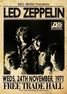 the led zeppelin poster for their concert