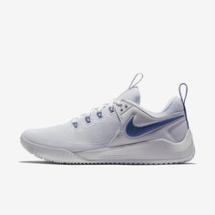 the nike air zoom low is white and blue