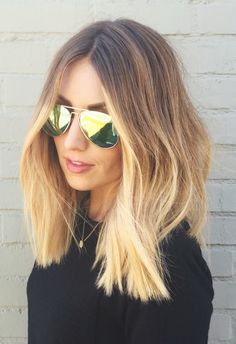 Lob Haircut looks fantastic! Ps - what's that blonde at the end?! I need that. Blond Ombre, Long Bobs, Lob Hairstyle, Lob Haircut, Hair Color Techniques, Ombré Hair, Hair Styles 2017, Hair Women, Blonde Ombre