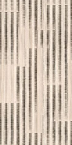 a white and black striped wallpaper with vertical lines on the bottom half of it