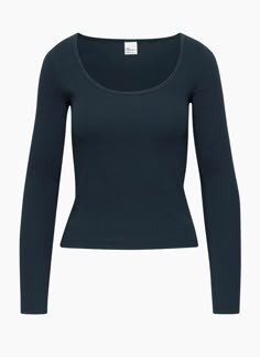 HOMESTRETCH™ SCOOPNECK LONGSLEEVE | Aritzia Fall Scoop Neck Long Sleeve Top For Everyday, Stretch Long Sleeve Scoop Neck Top In Solid Color, Solid Color Stretch Long Sleeve Top With Scoop Neck, Solid Stretch Long Sleeve Top With Scoop Neck, Fitted Long Sleeve Scoop Neck Top, Fitted Long Sleeve Top With Scoop Neck, Basic Fitted Long Sleeve Top For Everyday, Stretch Long Sleeve Top With Thumbholes For Everyday, Versatile Stretch Long Sleeve Top For Everyday