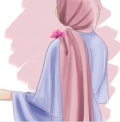 Hijabi Drawing, Hijab Anime, Girl Iphone Wallpaper, Book Wallpaper, Cute Couple Wallpaper, Islamic Girl, Hijabi Girl, Couple Wallpaper