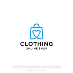 the logo for clothing online shop, which is designed to look like a shopping bag