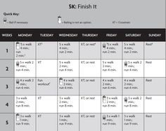 a printable workout schedule for the six week diet plan is shown in black and white