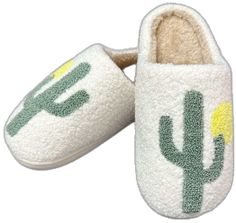 These limited edition, unique green cactus and sun lounge slippers are perfect for the summer time. Cozy lounge slippers come in multiple colors and designs. Slip into these super soft slippers and keep your feet cozy and comfy! Green Comfortable Slippers With Textured Footbed, Comfortable Green Indoor Slippers, Casual White Slippers For Relaxation, Comfy White Home Slippers, White Cozy Slippers For Home, Cozy White Slippers For Home, White Comfy Home Slippers, White Casual Slippers, Green Casual Indoor Slippers