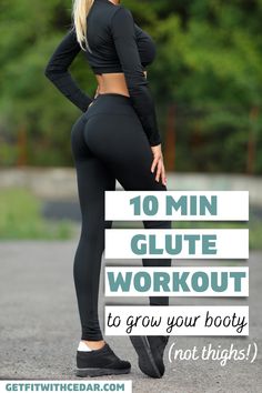 10 minute glute workout 6 Week Glute Workout, Building Glutes For Women At Home, Dumbell Leg Workout Glutes, 10 Minute Glute Workout, Compound Glute Workout, Body Weight Glute Workout, Glute Workout Women Weights, Building Upper Glutes, Bodyweight Glute Workout