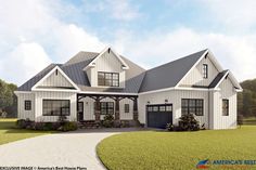 this is an artist's rendering of these country house plans