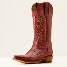 Hazen Western Boot Red Western Boots For Winter, Cowgirl Boots Ariat, Red Western Boots, Red Western Boots With Round Toe, Tall Red Cowboy Boots, Women's Western Fashion, Ariat Cowgirl Boots, Outfit For Date Night, Outfit For Date