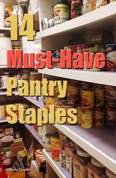 14 Must-Have Pantry Staples Must Haves In Pantry, Pantry Food Ideas, Pantry Must Haves Staples, Pantry Must Haves Food, Stocking Fridge, Pantry Must Haves, Pantry Gifts