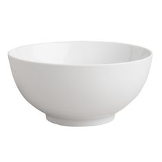 a white bowl is shown on a white background