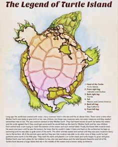 the legend of turtle island poster with instructions for how to ride a turtle on it's back