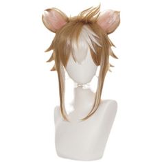 Genshin Impact Gorou Costume Cosplay Wig Chestnut Golden Highlights Gorou Wig Genshin Impact Gorou, Golden Highlights, Costume Cosplay, Cosplay Wig, Cosplay Wigs, Chestnut, Genshin Impact, Wigs, Highlights