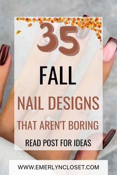 Summer Fall Nails, Short Fall Nails, Simple Fall Nails, Fall Nail Art Designs