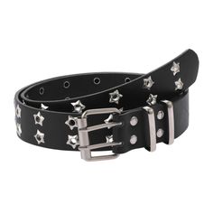 PRICES MAY VARY. Add a touch of Fairy Grunge to your outfit with this Y2K Women Star Punk Goth Belt. Made from high-quality leather, it is durable and long-lasting. The punk-style buckle and grommet waist design make it an essential grunge accessory. Fairycore aesthetic and star details give it a touch of uniqueness. Comes in the perfect length of 44 inches, making it ideal for all waist sizes. Add a touch of Fairy Grunge to your outfit with this Y2K Women Star Punk Goth Belt. Goth Belt, Y2k Star, Grunge Accessories, Y2k Women, Y2k Accessories, Star Eyes, Women Y2k, Leather Jeans, Casual Belt