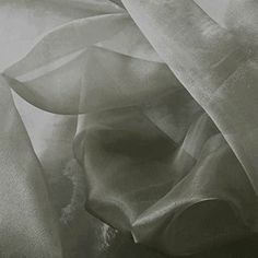 black and white photograph of sheer fabric