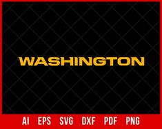 NFL Washington Football Player SVG File for Cricut Maker and Silhouette Cameo Digital Download