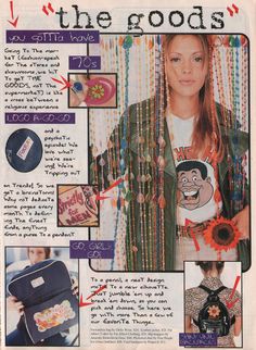 an advertisement for the goods magazine with pictures of women's necklaces and accessories