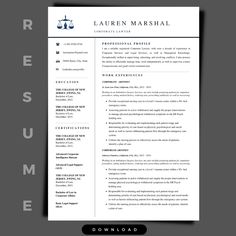 a professional resume template with an image of a judge on the front and back side