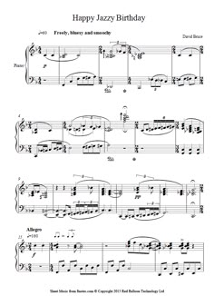 happy lazy birthday sheet music for piano