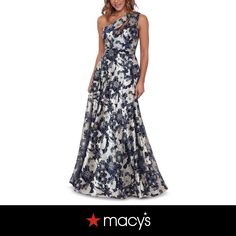 in stock One Shoulder Gown, Mob Dresses, Gowns Online, Review Dresses, Navy Gold, Beautiful Gowns, Outdoor Apparel, Dress Details, Dress Accessories