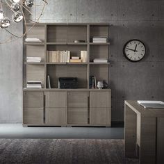 Alf Italia Office Tivoli Office Collection Cabinet Hutch, Cabinet Options, Cabinet Dimensions, Lateral File Cabinet, Storage Credenza, Hanging Files, Stylish Office, Large Desk, Small Desk