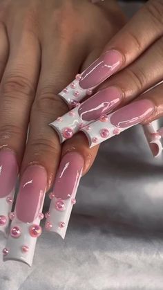 Acrylics Aesthetic, Dior Y2k, Aesthetic Nails Acrylic, Nails Acrylic Long, Set Aesthetic, Hard Nails, Classy Acrylic Nails, Dope Nail Designs, Exotic Nails