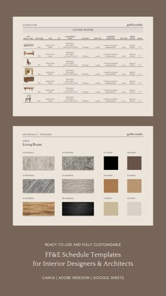 an info sheet for interior designers and associates