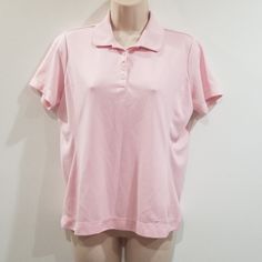 Nike Golf Women's Pink Fit Dry Size Medium 8/10 Blouse, Measures From Pit To Pit Unstretched 40", From Shoulder To Hemline 23", Never Worn. Bin#50 Nike Collared Tops For Spring, Nike Classic Collared Tops, Classic Nike Collared Tops, Classic Collared Nike Tops, Nike Spring Short Sleeve Tops, Nike Short Sleeve Tops For Spring, Nike Classic Fitted Tops, Classic Fitted Nike Tops, Nike Fitted Tops In Solid Color