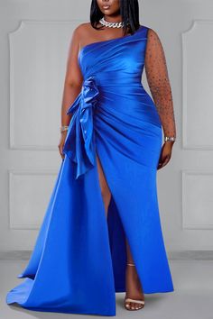 Xpluswear Design Plus Size Wedding White Round Neck Long Sleeve Split Pearls Maxi Dresses - Xpluswear Royal Blue Evening Gown Plus Size, Red Plus Size Gown, Royal Blue Bridesmaid Dresses Long Plus Size, Plus Size Dresses Mermaid Blue, Burnt Orange & Navy Blue Plus Size Maxi Dresses, Plus Size Evening Gowns, Grape Bridesmaid Dresses, Plus Size Gowns Formal, Dresses Occasion