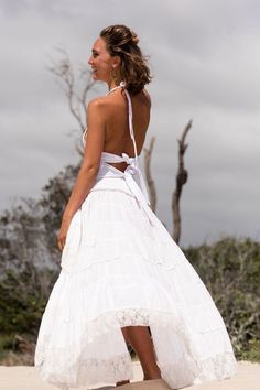 White Asymmetrical Skirt, Bohemian Wedding Skirt, White Lace Skirt, Hippie Bridal Skirt, High Low Skirt #AlternativeWeddingSkirt #Beachdressdress #WhiteAsymmetricalSkirt #BohemianWeddingSkirt #Bohemianstyle Elegant Ruffled Maxi Skirt For Beach, Gathered Maxi Skirt For Beach, Beach Maxi Length Gathered Skirt, Maxi Length Gathered Skirt For Beach, Elegant Asymmetrical Maxi Skirt For Beach, White Flared Beach Dress, White Flared Skirt Beach Dress, Voluminous Bohemian Maxi Skirt, Voluminous Long Beach Skirt