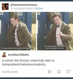 the doctor is trying to explain what happened in his phone conversation with someone on twitter