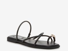 Chic black toe ring sandal with Gold Hardware detail! Shoe Size Chart Kids, Bridal Wedding Shoes, Trending Sneakers, Toe Ring, Clarks Originals