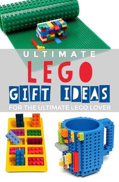 the ultimate lego gift ideas for the ultimate lego lover, including mugs and toys