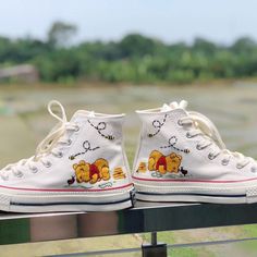 🌿 Love Embroidered Converse 🌿 ❤️ About Our Products: Each pair of shoes from our store is brand new and hand-embroidered to order. Please ensure you select the correct shoe size before checkout. The embroidery is durable and won't fade over time. ✨ Personal Expression: Showcase your unique style with custom embroidery! Contact me to create your own embroidered shoes with a private listing. I'll send you the design for approval before embroidering the shoes. Alternatively, you can design your p Vintage Embroidered Low-top Sneakers, Vintage High-top Embroidered Sneakers, Vintage Embroidered High-top Sneakers, Vintage White Embroidered Sneakers, Disney Converse, Converse Embroidery, Cute Converse Shoes, Character Embroidery, Embroidered Converse