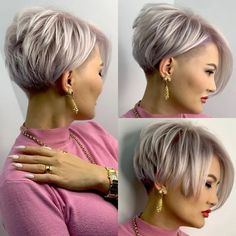 Chic Short Hair, Short Hair Ideas, Pixie Haircut For Thick Hair, Growing Out Short Hair Styles, Short Hair Undercut, 9 Am, Blonde Pixie Haircut, Edgy Short Hair, Hair Summer