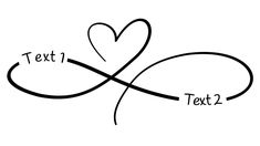 Infinity Symbol With Heart, Infinity Finger Tattoos For Women, Infinity Finger Tattoos, Heart Infinity Tattoo, Parents Tattoo Ideas, Infinity Butterfly Tattoo, Celtic Mother Tattoos, Tattoo Generator