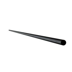 a black pipe on a white background with no image to describe, it is an object