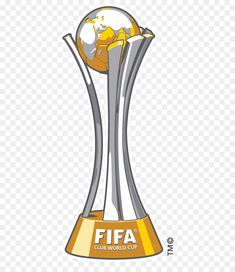 the world cup trophy is shown on a transparent background