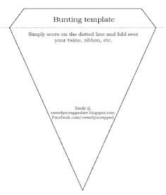 an image of a printable bunting template