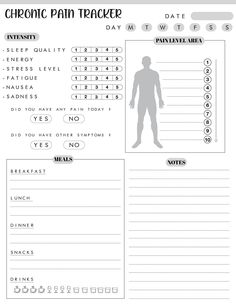 Print off a month-to-month tracker and report episodes of ache, severity, signs and symptoms and treatments. Bind or staple your trackers together. Alternatively, hole punch and vicinity in a ring folder. This could ensure that all of your facts remain in one area and can be without difficulty carried to appointments. Helpful for those with chronic contamination that reveal in chronic ache and may want to track pain severity for doctors/professionals. Pain Tracker, Pots Symptom Tracker, Food And Symptom Tracker, Fibro Symptom Tracker, Symptom Journal, Chronic Illness Journal, Symptom Tracker Bullet Journal