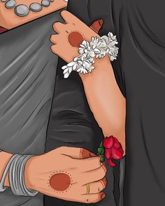 Love
Indian aesthetic
Digital illustration Desi, Flowers