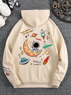 Cool Hoodie Design Ideas, Hoodie Print Design Ideas, Hoodies Aesthetic Men, Cartoon Galaxy, Truk Besar, Alien Patterns, Stylish Hoodies, Sopot, Really Cute Outfits