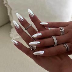 FREE SHIPPING ON ORDERS $9.95+ Buy 3 Get 1 More Free CODE: 4YOU Buy 5 Get 5 More Free CODE: 5FREE Short Almond Shaped Nails, Unghie Sfumate, Milky Nails, Nagel Tips, Almond Shape Nails, Nails For Women, Nail Forms, Nail Patterns, Nail Length