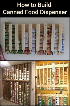 how to build a canned food dispenser from pallets and wood pallets